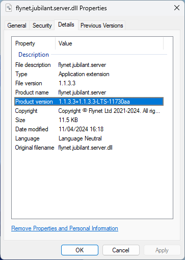 Server Properties